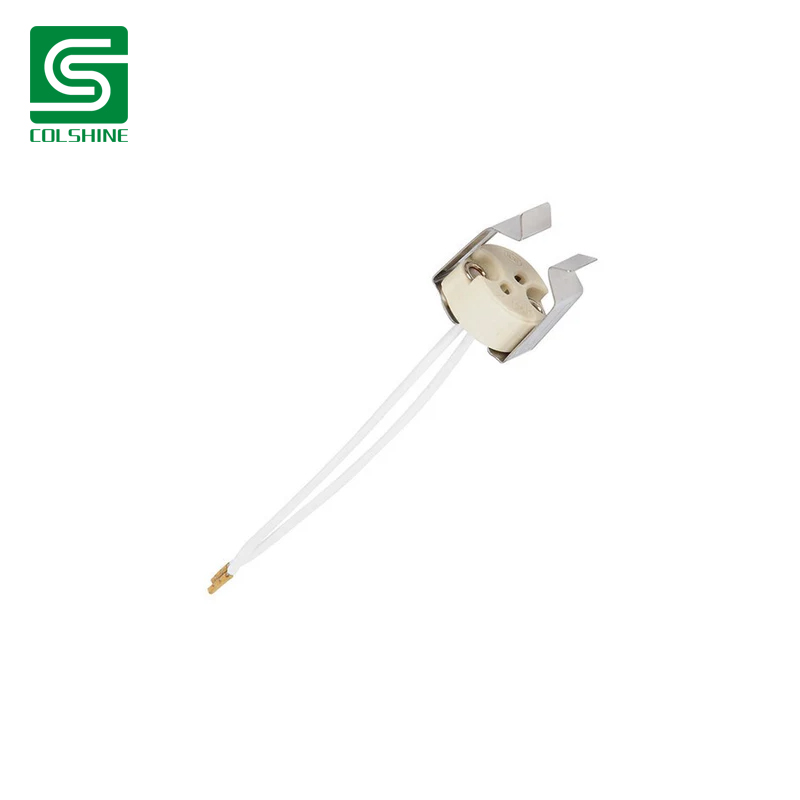 ceramic halogen socket G5.3 Mr16 with metal bracket.jpg